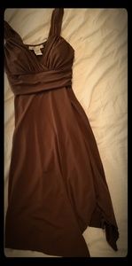 Woman's brown cocktail dress